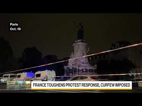 French Unrest Tapers Off as Tougher Security Imposed