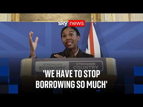Kemi Badenoch delivers speech in Westminster