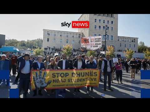 Anti-government protests in Albanian capital continue into seventh day