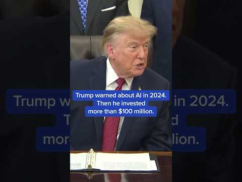 Trump warned about AI in 2024. Then he invested more than $100 million.