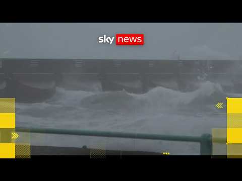 Powerful winds from Storm Austen batter parts of UK