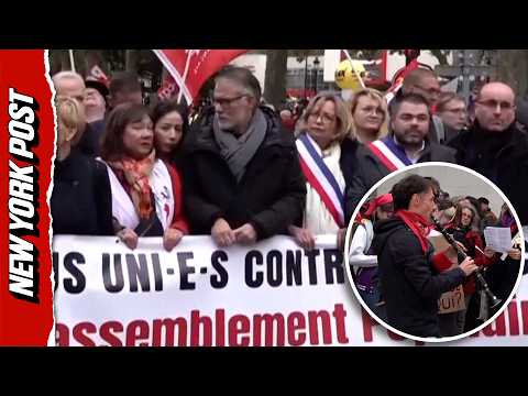 Thousands Flood Streets in Orléans as French Far-Right National Rally Holds Congres