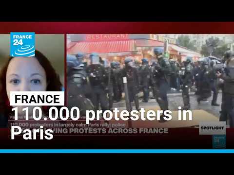 France: 110.000 protesters in Paris • FRANCE 24 English