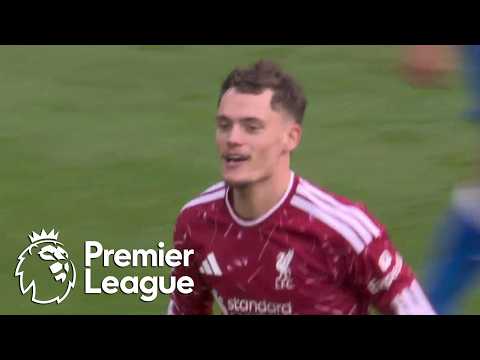 Florian Writz’s deflected shot gives Liverpool lead over Brighton | Premier League