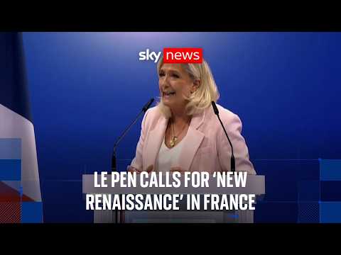 Marine Le Pen looks to build momentum amid protests