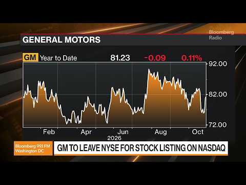 GM to Leave NYSE for Stock Listing on Tech-Focused Nasdaq
