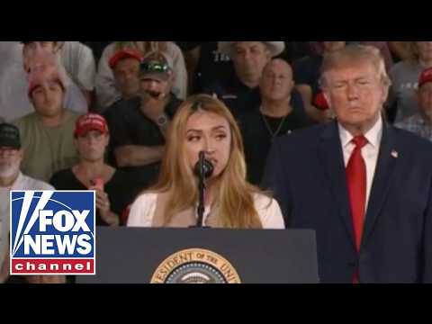 Jocelyn Nungaray’s mother speaks at Trump rally in Texas