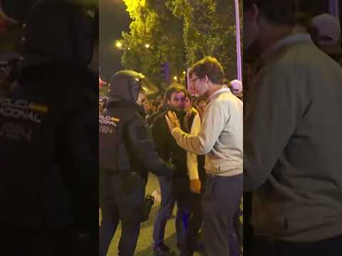 Flares and Rubber Bullets Fly as Violent Protests Erupt Over Deadly Spain Train Crash #shorts
