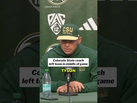 Tyson Summers left the field mid-game after he was replaced as playcaller #coloradostate #cfb