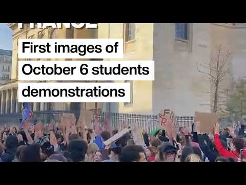 Student protests: First images from demonstrations in Paris • FRANCE 24 English