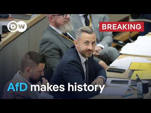 Far-right AfD wins first state parliament speaker post in Germany | DW News