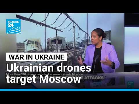 Ukrainian drones kill two, hit fuel hub in one of biggest attacks on Moscow region • FRANCE 24
