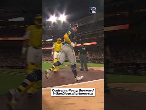 William Contreras was boo’d hard by Padres fans during his home run trot ๐ฟ #MLB #Padres #Brewers
