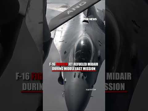 SEE IT: F-16 fighter jet refueled midair during Middle East mission
