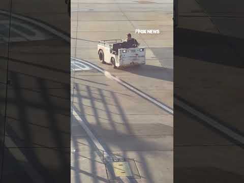 WILD airport joyride comes dangerously close to plane