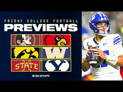 College Football Friday Night Preview: Iowa at Washington | Iowa State at BYU ✅