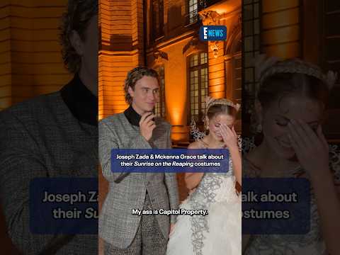 We just love them. đâ¤ď¸ Joseph Zada and Mckenna Grace talk about their âHunger Gamesâ costumes.