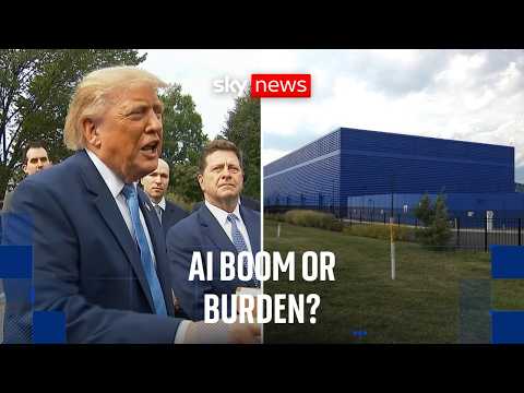 AI data centres championed by Trump are causing anger in the US