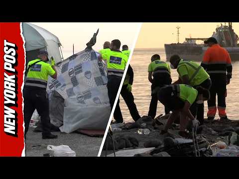 Police Dismantle Last Ceuta Migrant Beach Encampment Ahead of King’s Arrival