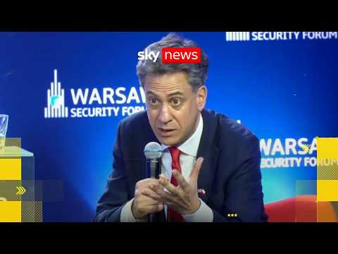 Ed Miliband speaks on joint panel at Warsaw Security Forum