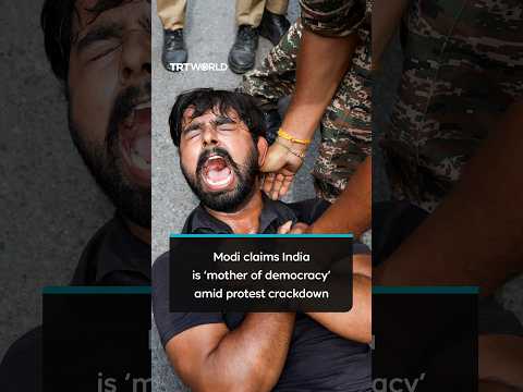 Modi claims India is ‘mother of democracy’ amid protest crackdown
