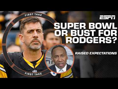 Stephen A. isn’t buying that Aaron Rodgers’ play has raised expectations for Steelers 👀 | First Take
