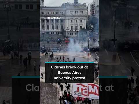 Clashes erupt at Argentina university march over funding and wages