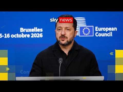 Zelenskyy speaks in Brussels