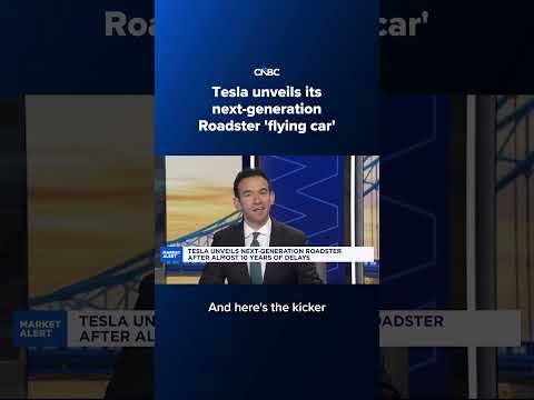 Tesla unveils its next-generation Roadster ‘flying car’